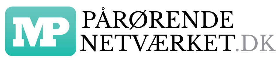 logo pårørende  - sorte bogstaver